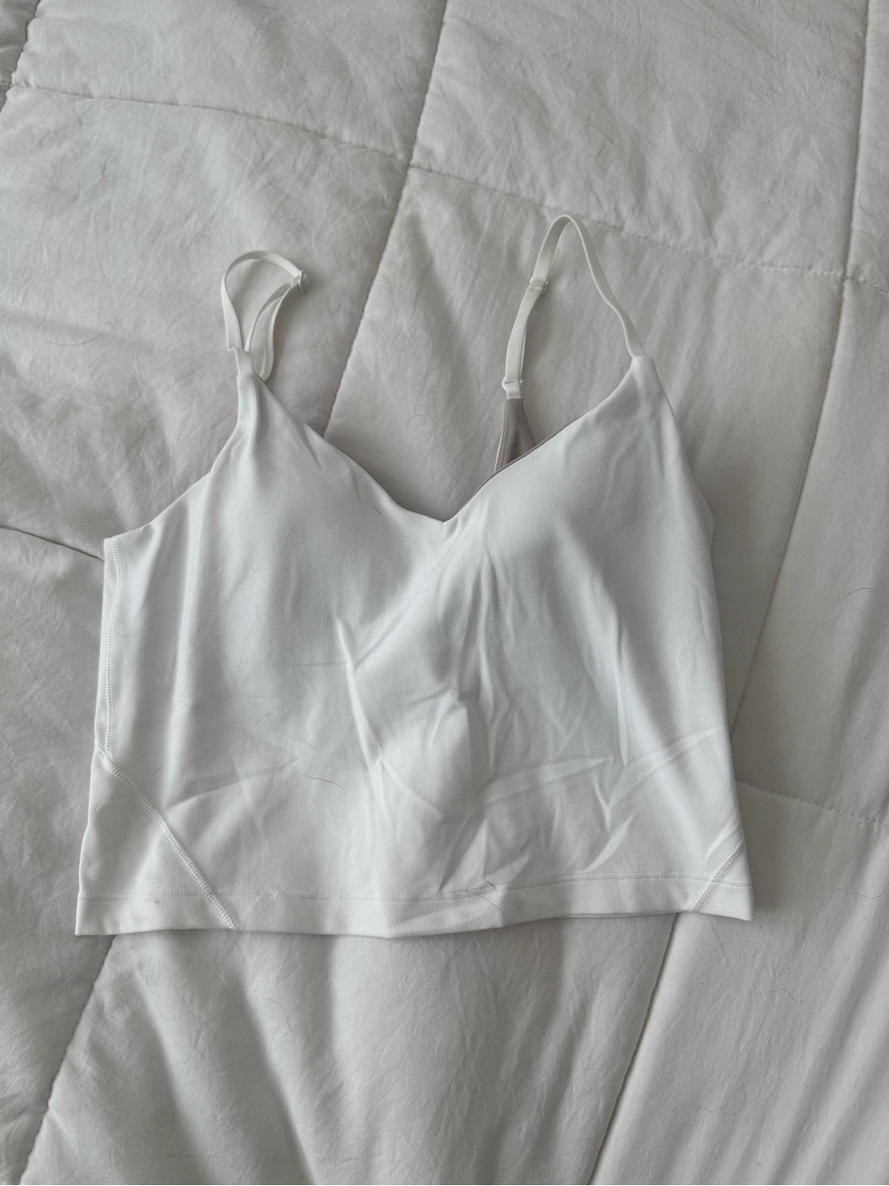 Lululemon athletica white adjustable Cami